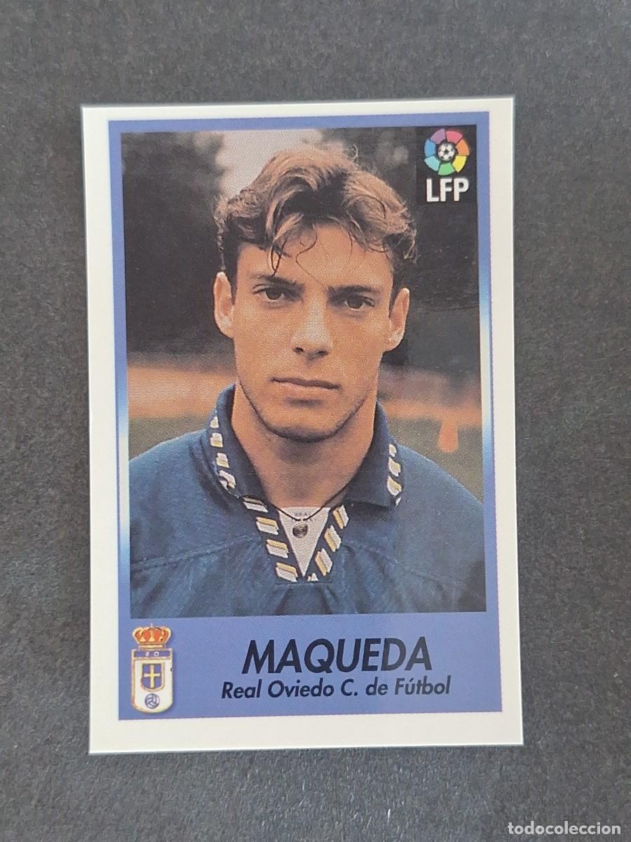 Cromos de f&uacute;tbol: L1 MAQUEDA REAL OVIEDO 182 BOLLYCAO FUTBOL LIGA 1996 1997 96 97 NUNCA PEGADO SIN PEGAR