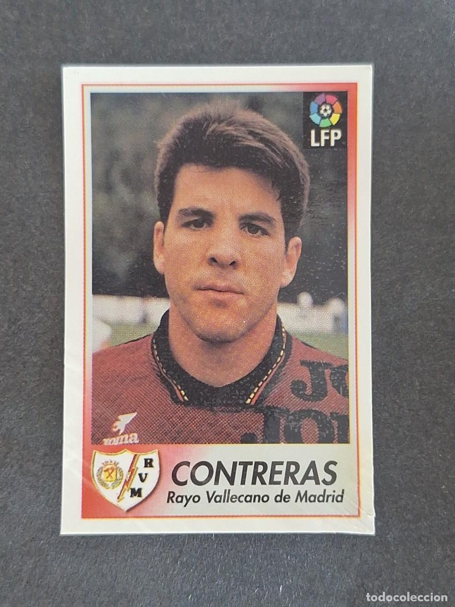 Cromos de f&uacute;tbol: L1 CONTRERAS RAYO VALLECANO 184 BOLLYCAO FUTBOL LIGA 1996 1997 96 97 NUNCA PEGADO SIN PEGAR