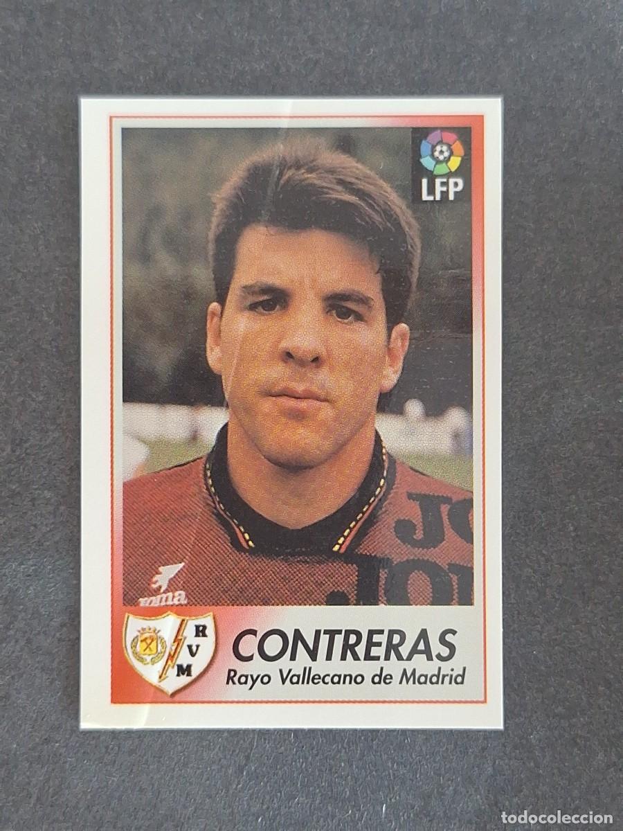 Cromos de f&uacute;tbol: L1 CONTRERAS RAYO VALLECANO 184 BOLLYCAO FUTBOL LIGA 1996 1997 96 97 NUNCA PEGADO SIN PEGAR