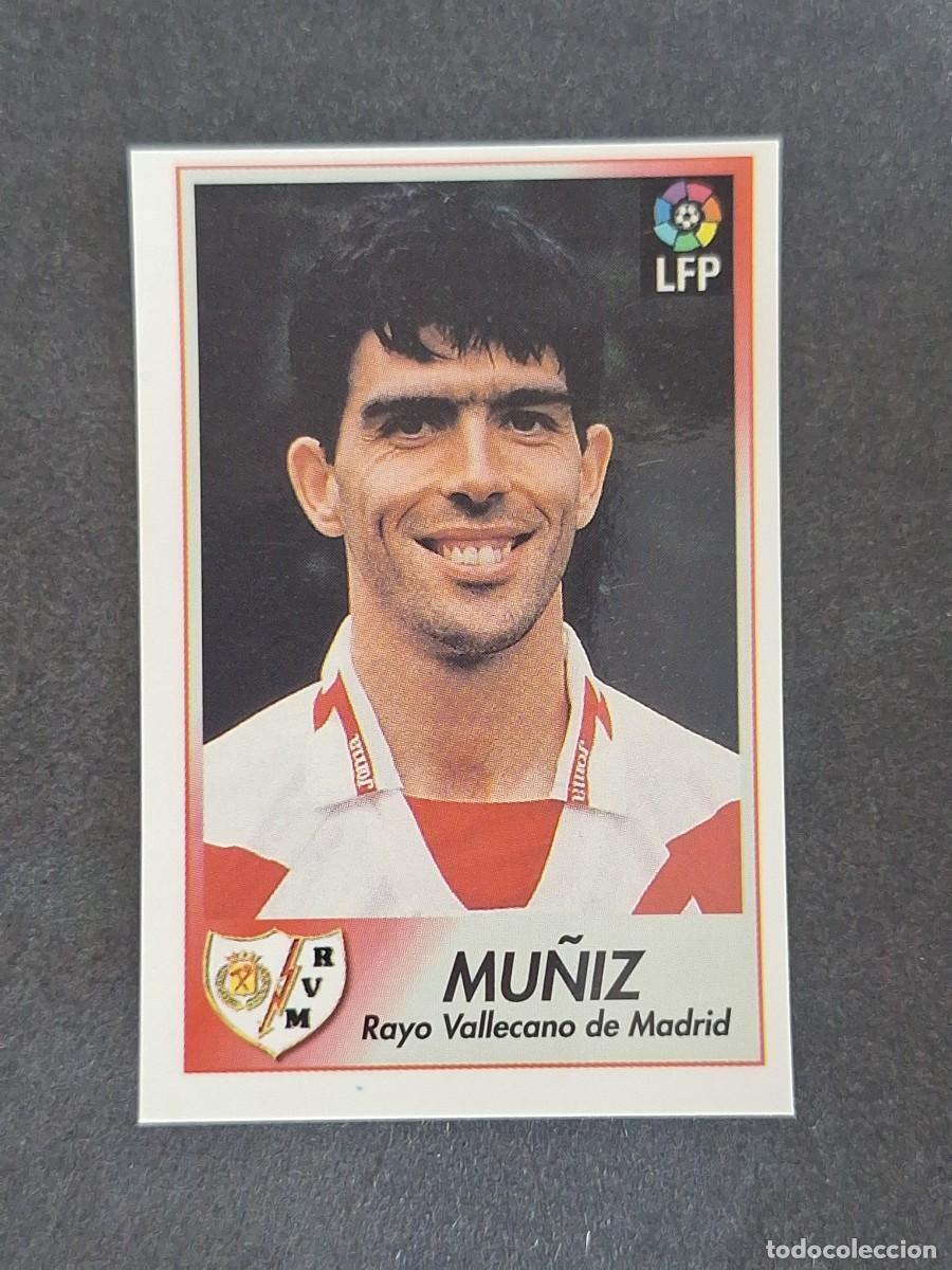 Cromos de f&uacute;tbol: L1 MU&Ntilde;IZ RAYO VALLECANO 185 BOLLYCAO FUTBOL LIGA 1996 1997 96 97 NUNCA PEGADO SIN PEGAR