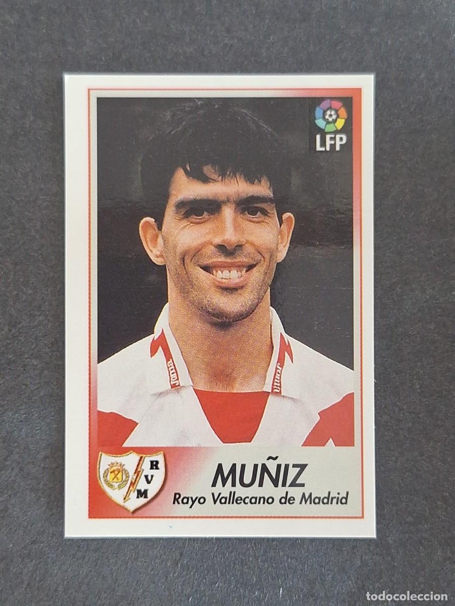 Cromos de f&uacute;tbol: L1 MU&Ntilde;IZ RAYO VALLECANO 185 BOLLYCAO FUTBOL LIGA 1996 1997 96 97 NUNCA PEGADO SIN PEGAR