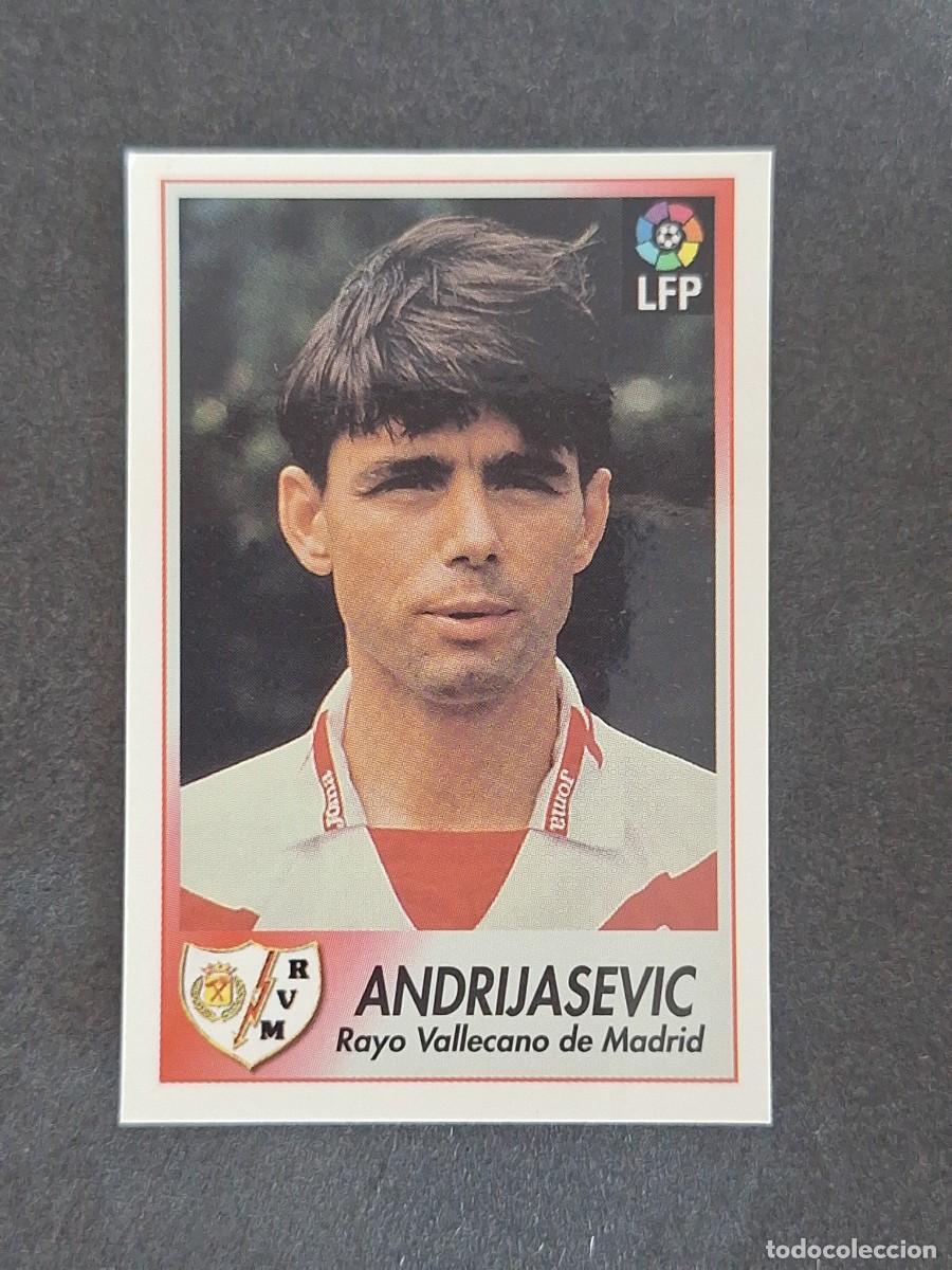 Cromos de f&uacute;tbol: L1 ANDRIJASEVIC RAYO VALLECANO 190 BOLLYCAO FUTBOL LIGA 1996 1997 96 97 NUNCA PEGADO SIN PEGAR