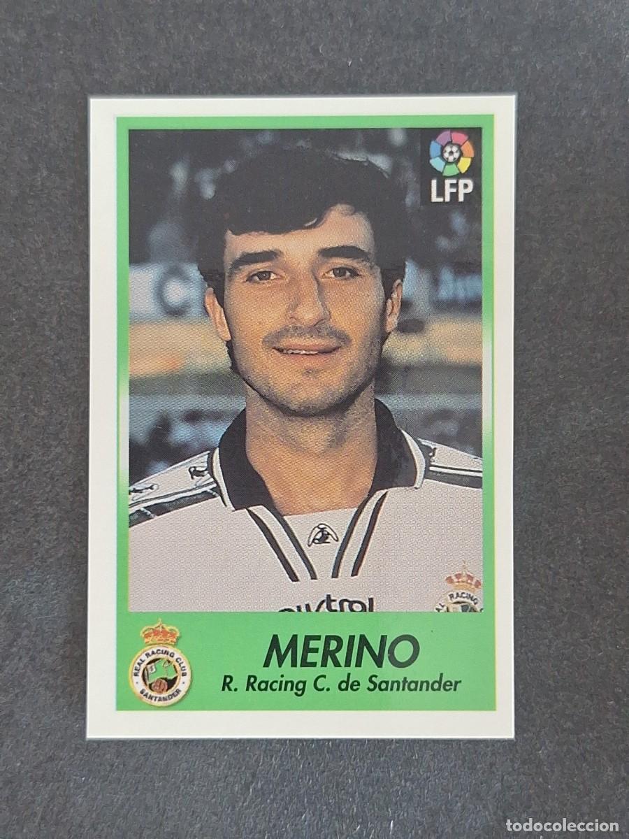 Cromos de f&uacute;tbol: L1 MERINO RACING DE SANTANDER 198 BOLLYCAO FUTBOL LIGA 1996 1997 96 97 NUNCA PEGADO SIN PEGAR