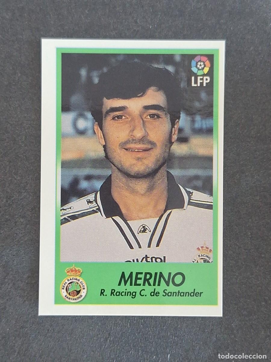 Cromos de f&uacute;tbol: L1 MERINO RACING DE SANTANDER 198 BOLLYCAO FUTBOL LIGA 1996 1997 96 97 NUNCA PEGADO SIN PEGAR
