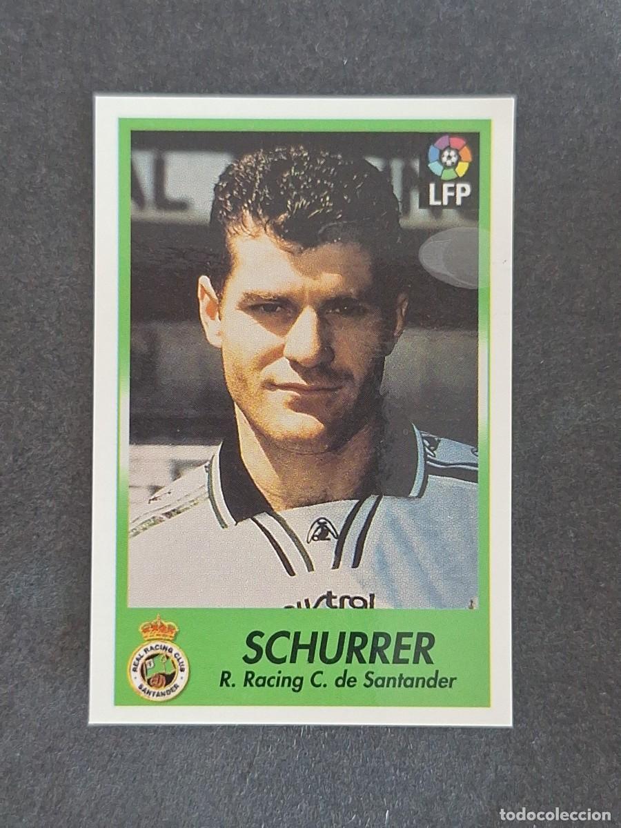 Cromos de f&uacute;tbol: L1 SCHURRER RACING DE SANTANDER 200 BOLLYCAO FUTBOL LIGA 1996 1997 96 97 NUNCA PEGADO SIN PEGAR