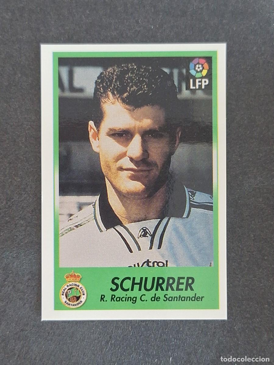 Cromos de f&uacute;tbol: L1 SCHURRER RACING DE SANTANDER 200 BOLLYCAO FUTBOL LIGA 1996 1997 96 97 NUNCA PEGADO SIN PEGAR