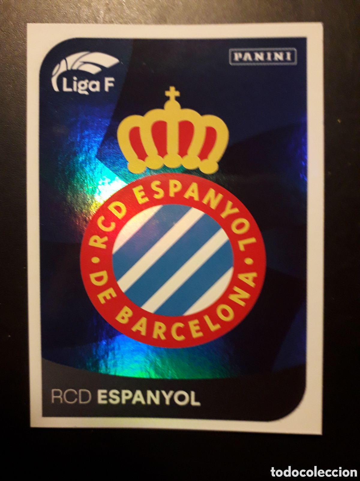 Cromos de f&uacute;tbol: ESCUDO RCD ESPANYOL/ESPA&Ntilde;OL N&deg; 142 LIGA F FEMENINA 2024 2025 24 25 PANINI PEDIDO M&Iacute;NIMO 3&euro;