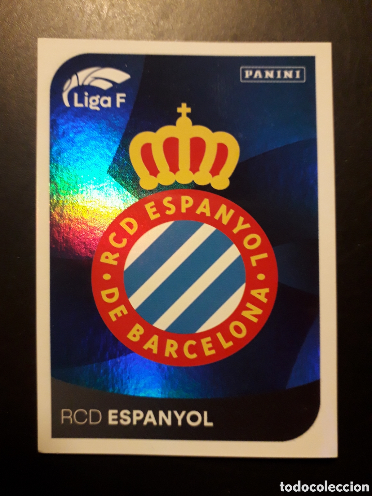 Cromos de f&uacute;tbol: ESCUDO RCD ESPANYOL/ESPA&Ntilde;OL N&deg; 142 LIGA F FEMENINA 2024 2025 24 25 PANINI PEDIDO M&Iacute;NIMO 3&euro;