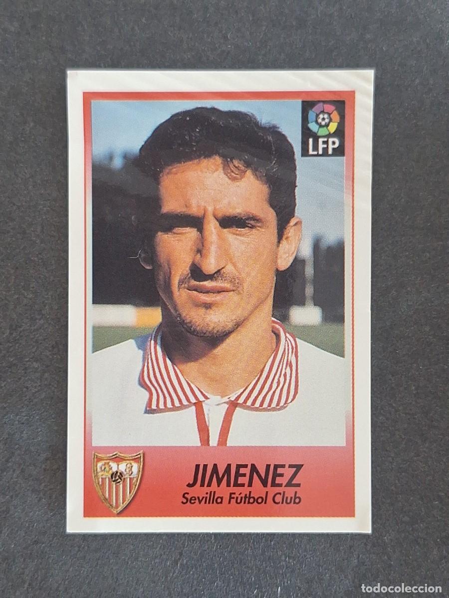 Cromos de f&uacute;tbol: L1 JIMENEZ SEVILLA C. F. 212 BOLLYCAO FUTBOL LIGA 1996 1997 96 97 NUNCA PEGADO SIN PEGAR