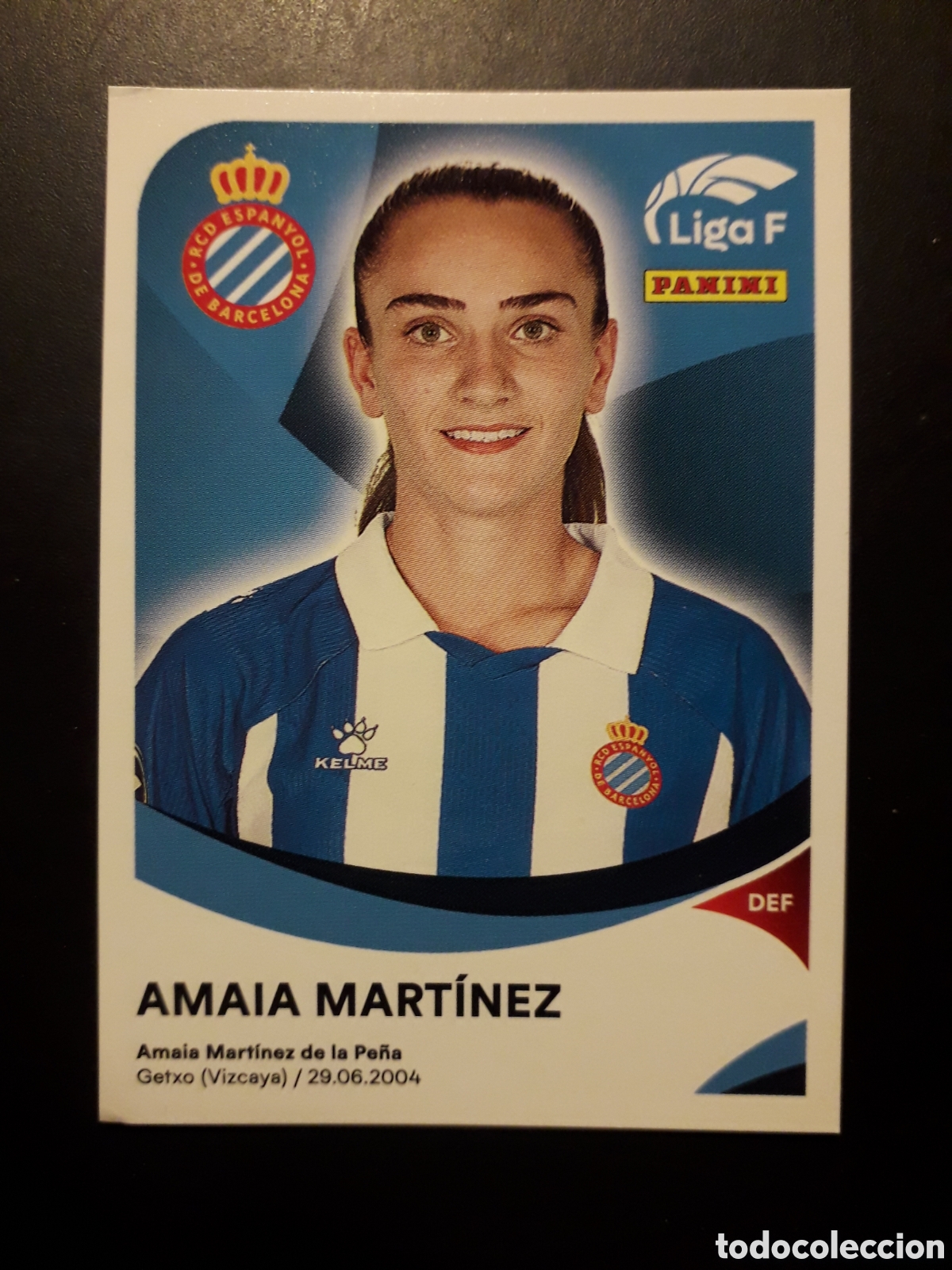 Cromos de f&uacute;tbol: AMAIA MART&Iacute;NEZ RCD ESPANYOL/ESPA&Ntilde;OL N&deg; 147 LIGA F FEMENINA 2024 2025 24 25 PANINI PEDIDO M&Iacute;NIMO 3&euro;.