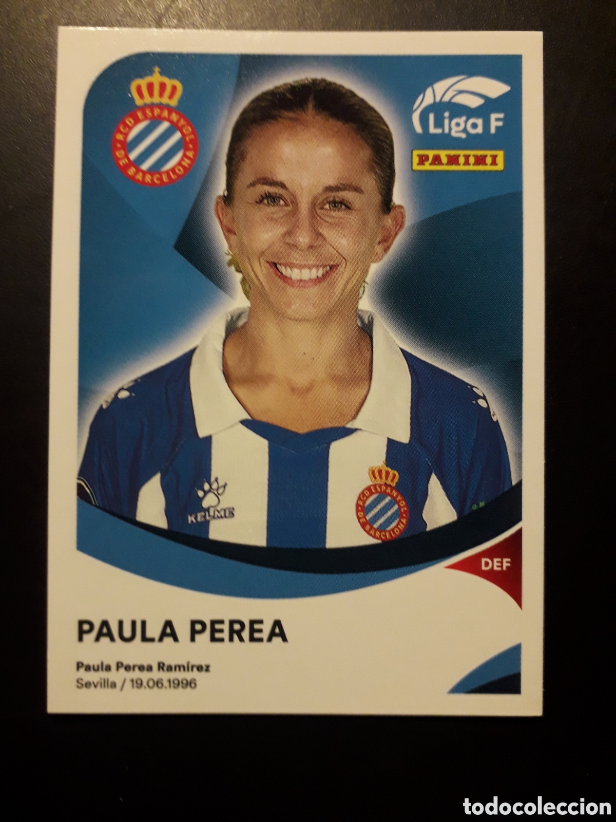 Cromos de f&uacute;tbol: PAULA PEREA RCD ESPANYOL/ESPA&Ntilde;OL N&deg; 151 LIGA F FEMENINA 2024 2025 24 25 PANINI PEDIDO M&Iacute;NIMO 3&euro;