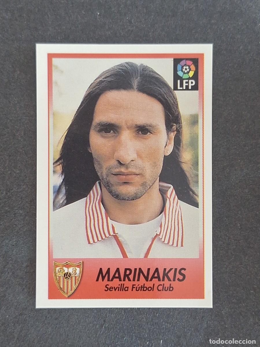 Cromos de f&uacute;tbol: L1 MARINAKIS SEVILLA C. F. 216 BOLLYCAO FUTBOL LIGA 1996 1997 96 97 NUNCA PEGADO SIN PEGAR