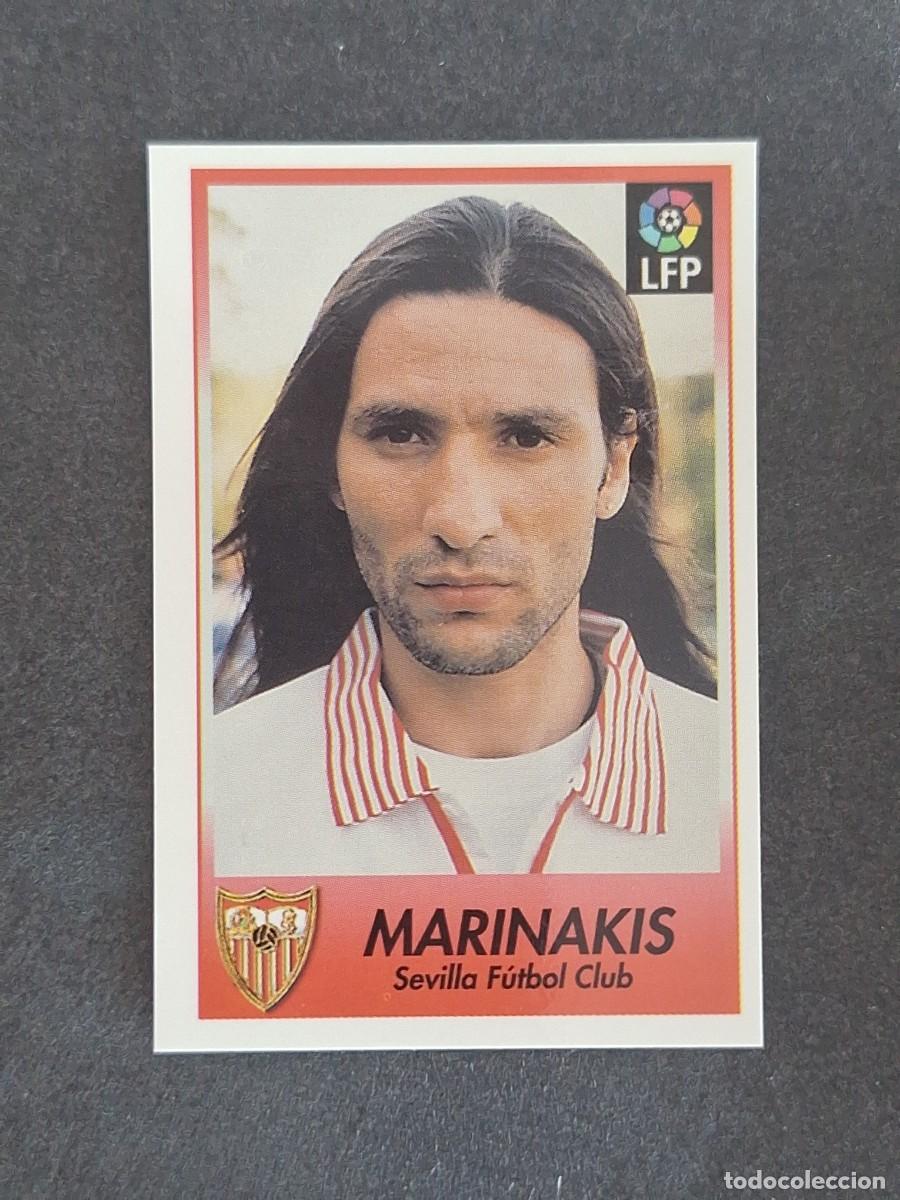 Cromos de f&uacute;tbol: L1 MARINAKIS SEVILLA C. F. 216 BOLLYCAO FUTBOL LIGA 1996 1997 96 97 NUNCA PEGADO SIN PEGAR