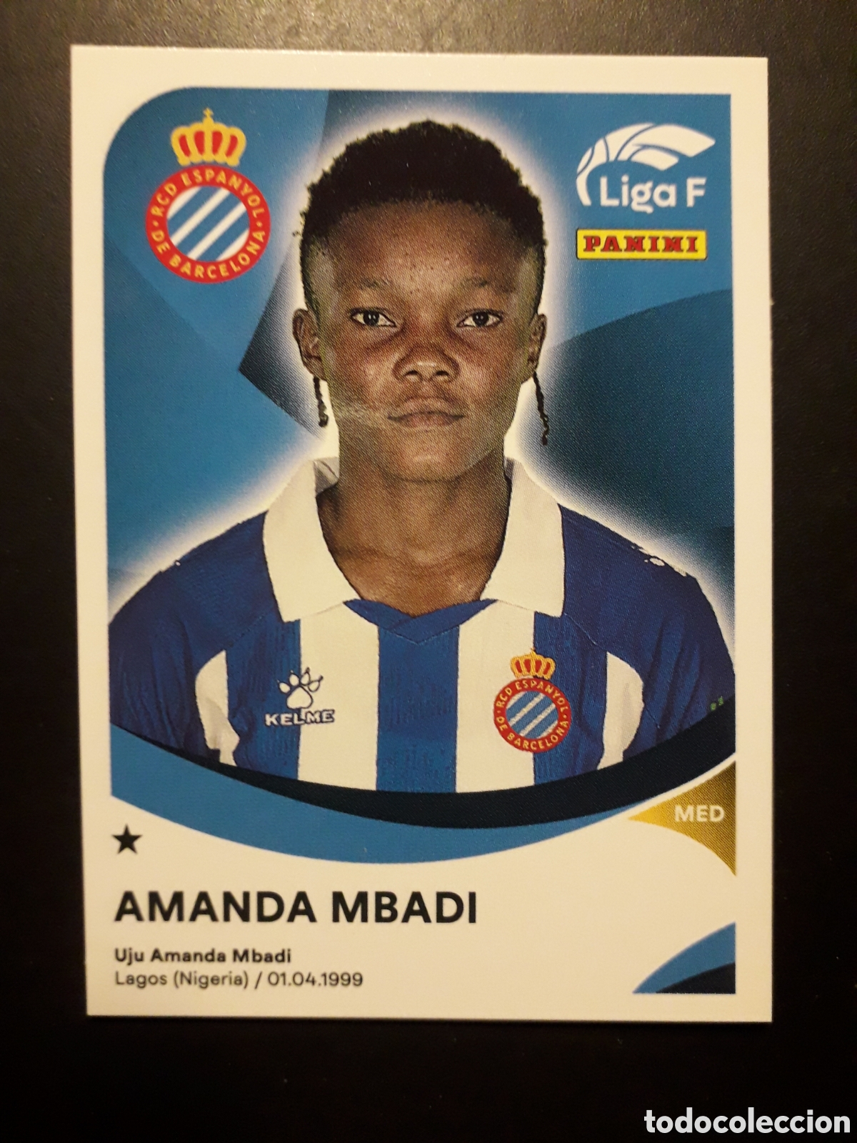 Cromos de f&uacute;tbol: AMANDA MBADI RCD ESPANYOL/ESPA&Ntilde;OL N&deg; 154 B LIGA F FEMENINA 2024 2025 24 25 PANINI PEDIDO M&Iacute;NIMO 3&euro;.