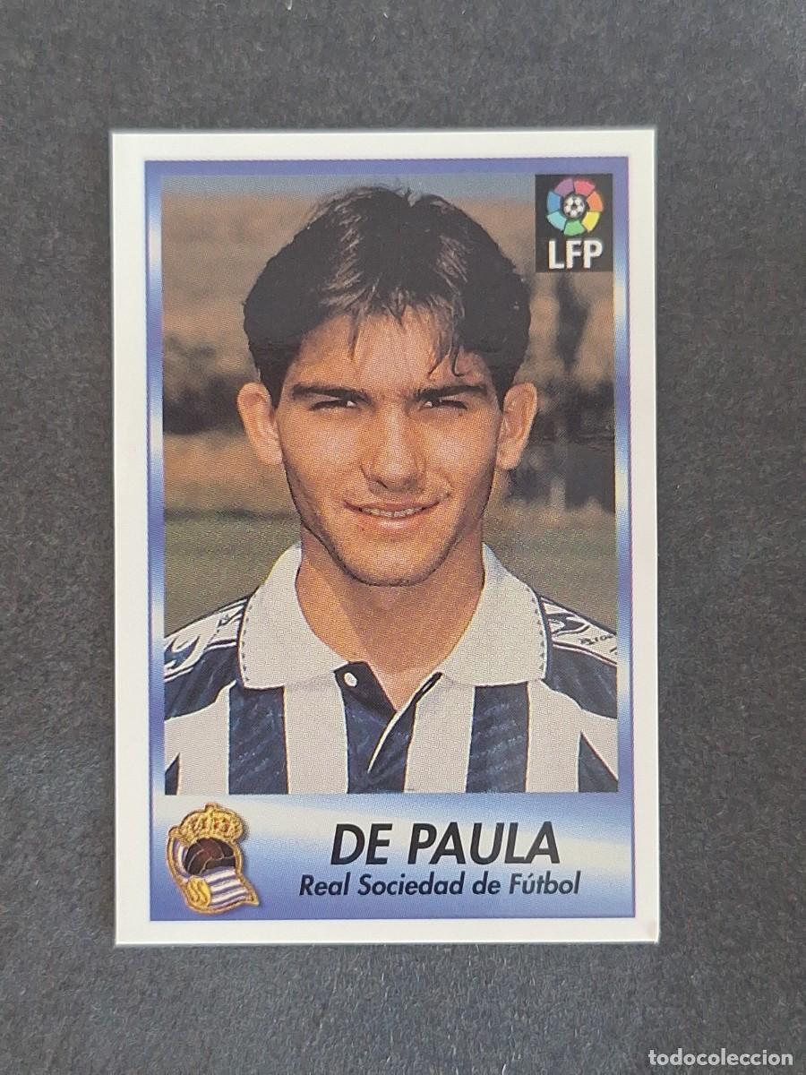 Cromos de f&uacute;tbol: L1 DE PAULA REAL SOCIEDAD 232 BOLLYCAO FUTBOL LIGA 1996 1997 96 97 NUNCA PEGADO SIN PEGAR