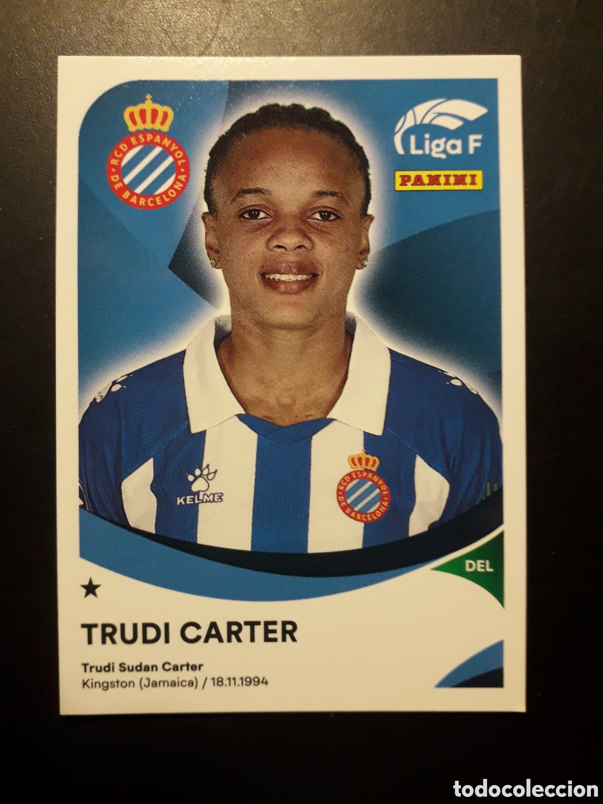 Cromos de f&uacute;tbol: TRUDI CARTER RCD ESPANYOL/ESPA&Ntilde;OL N&deg; 161 LIGA F FEMENINA 2024 2025 24 25 PANINI PEDIDO M&Iacute;NIMO 3&euro;