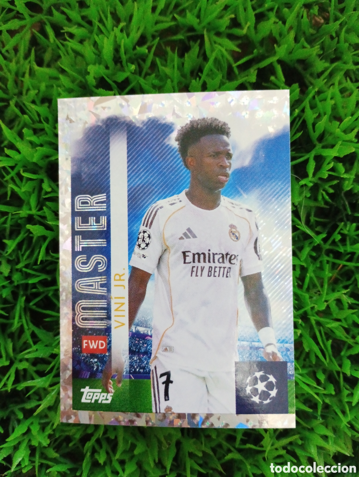 Cromos de f&uacute;tbol: Vinicius Real Madrid MASTER Champions League 25-26 # 388 NUNCA PEGADO