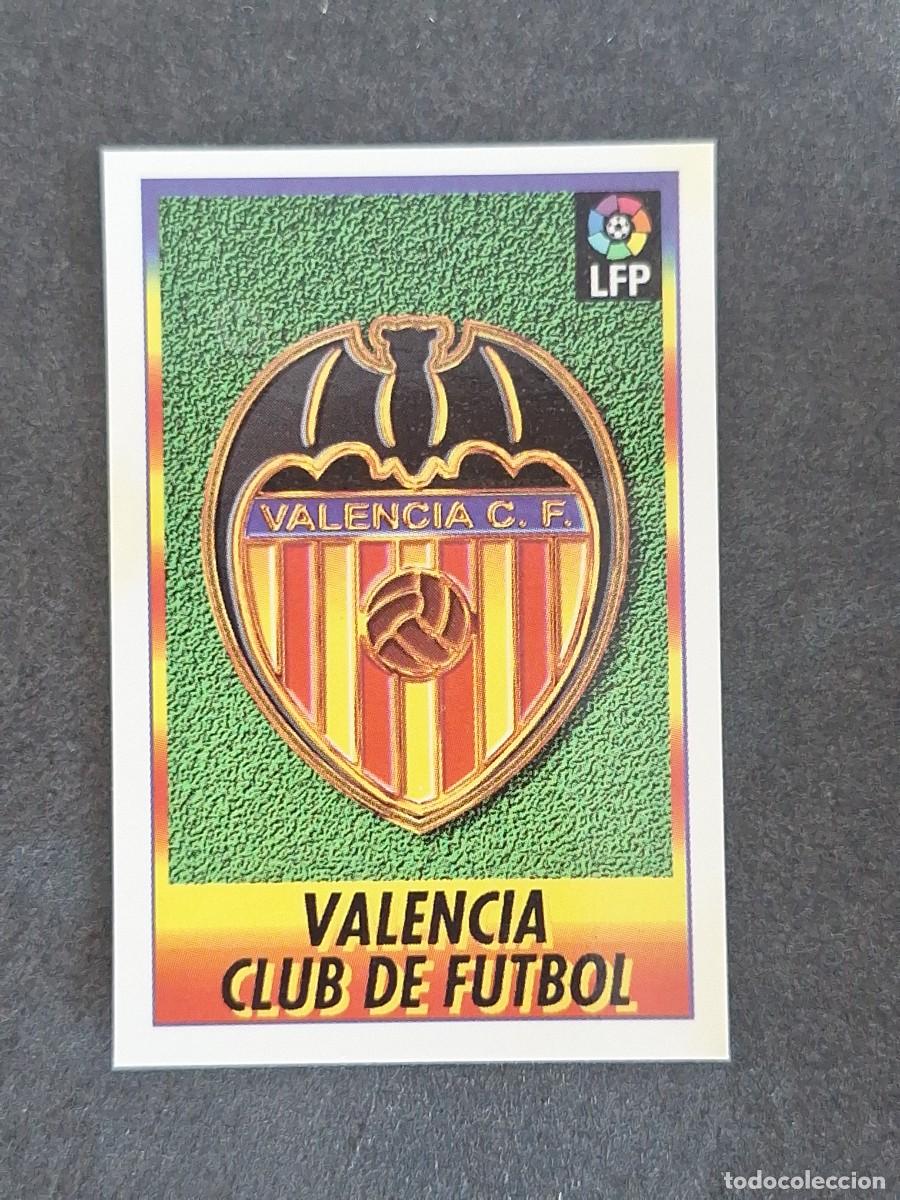 Cromos de f&uacute;tbol: L1 ESCUDO VALENCIA C. F. 248 BOLLYCAO FUTBOL LIGA 1996 1997 96 97 NUNCA PEGADO SIN PEGAR