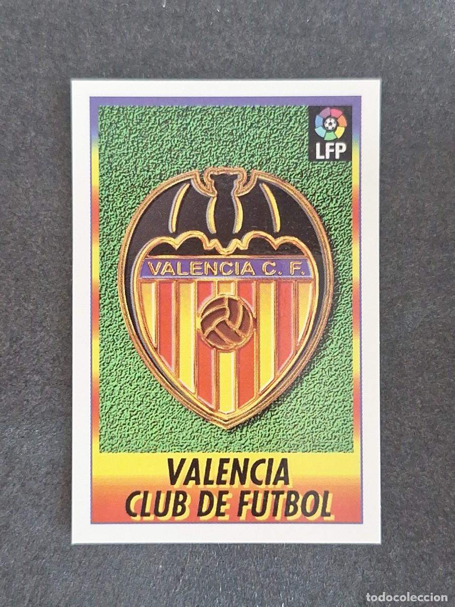 Cromos de f&uacute;tbol: L1 ESCUDO VALENCIA C. F. 248 BOLLYCAO FUTBOL LIGA 1996 1997 96 97 NUNCA PEGADO SIN PEGAR