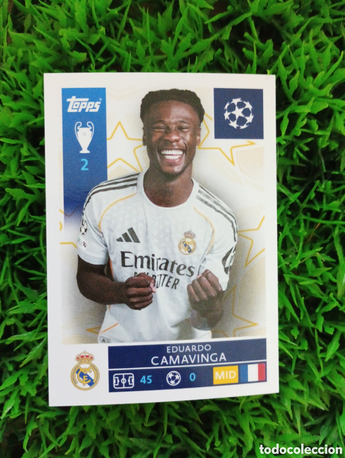 Cromos de f&uacute;tbol: Camavinga Real Madrid Champions League 25-26 # 392 NUNCA PEGADO