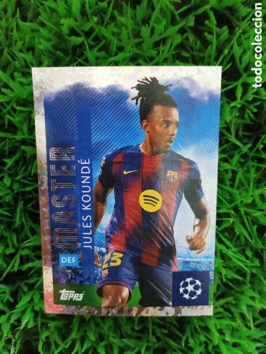 Cromos de f&uacute;tbol: Kounde Barcelona MASTER Champions League 25-26 # 188 NUNCA PEGADO