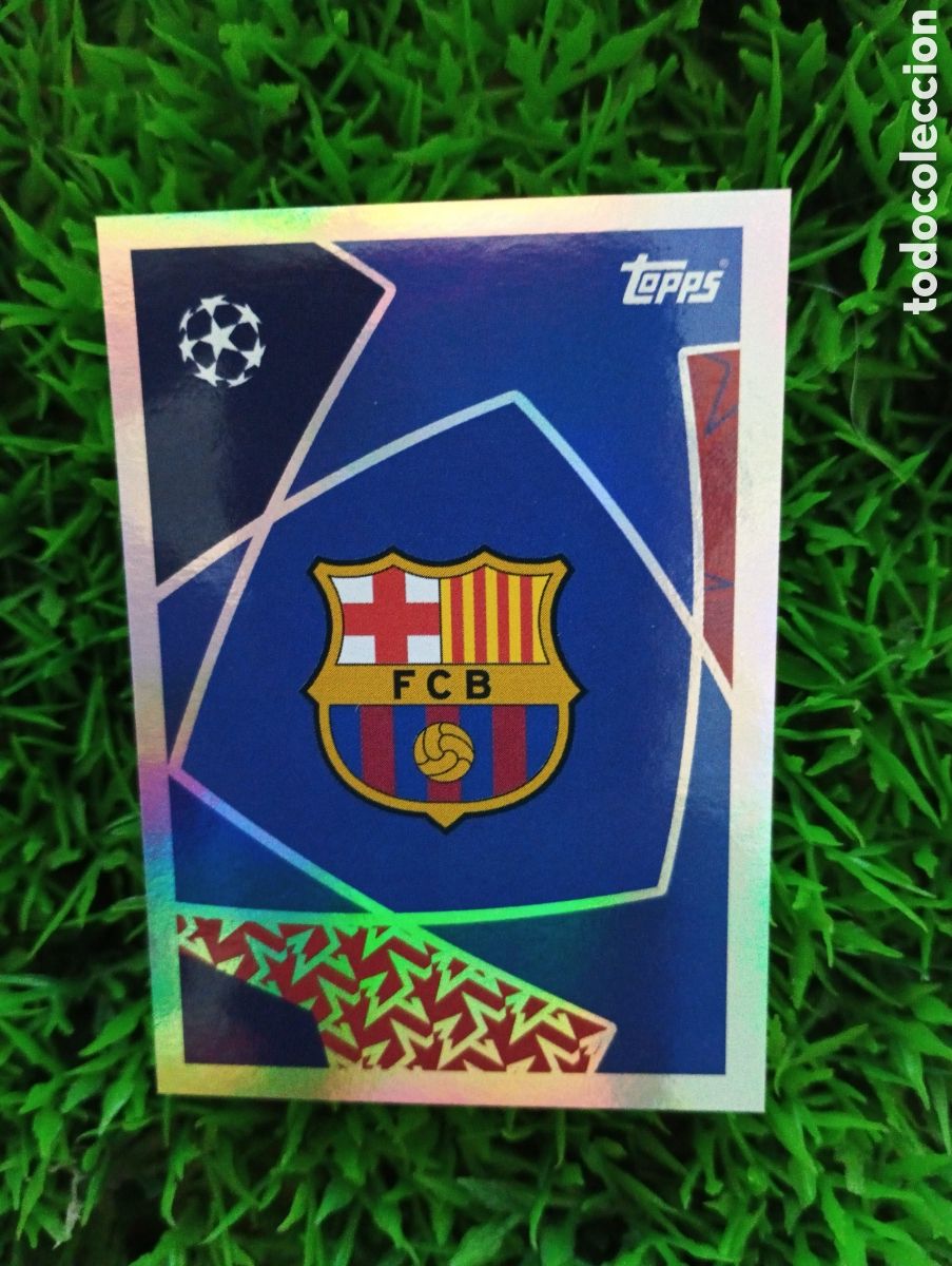 Cromos de f&uacute;tbol: Escudo Barcelona Champions League 25-26 # 182 NUNCA PEGADO