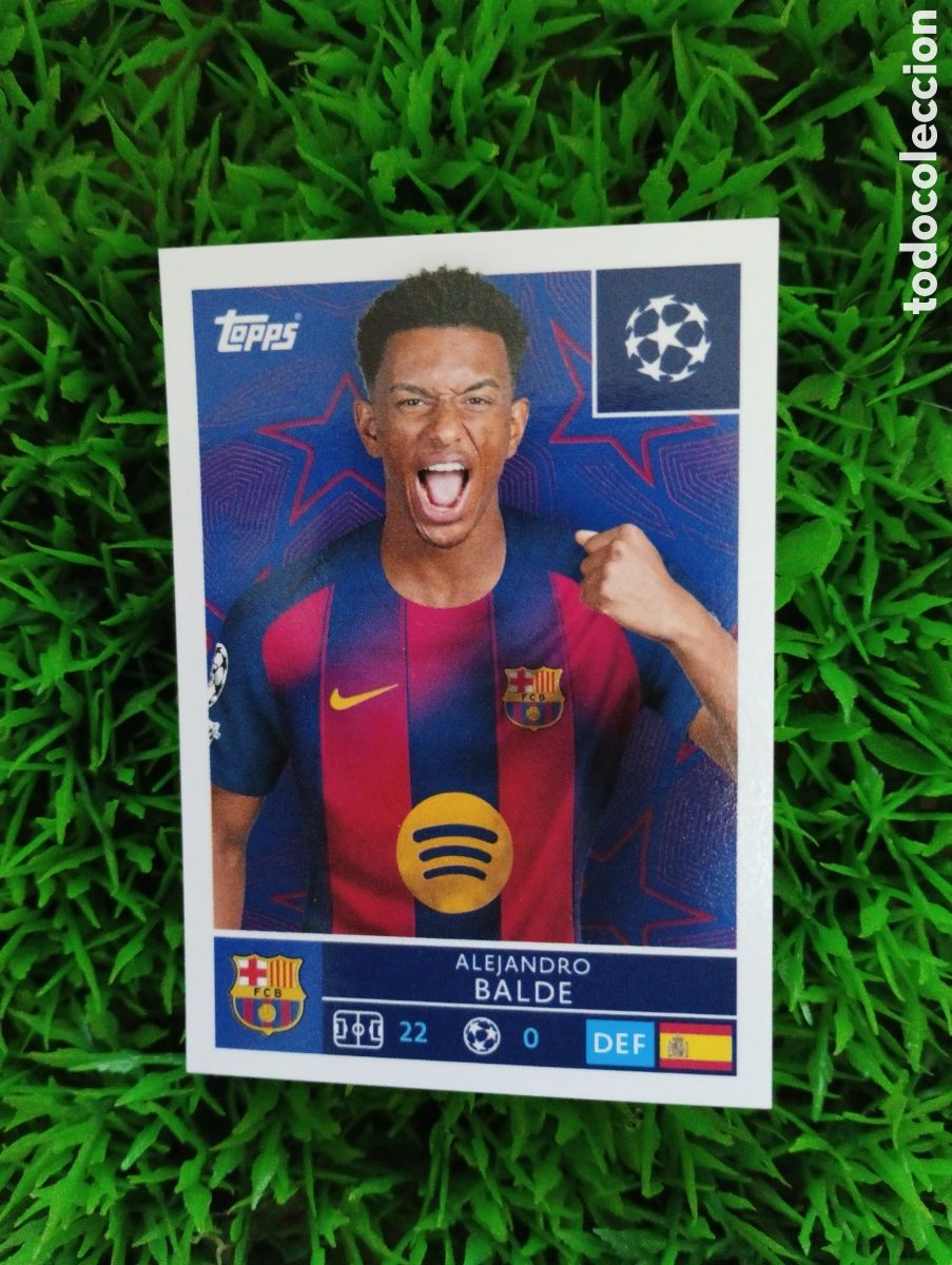 Cromos de f&uacute;tbol: Balde Barcelona Champions League 25-26 # 186 NUNCA PEGADO