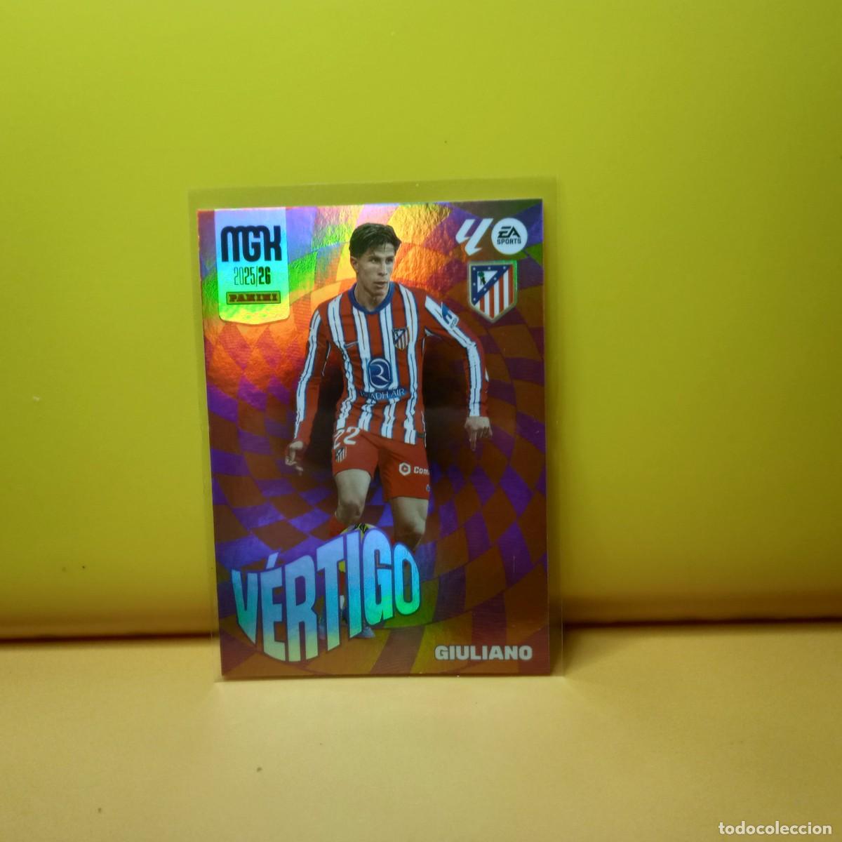 Cromos de f&uacute;tbol: MEGACRACKS 2025 2026 25 26 (V&Eacute;RTIGO) ATL&Eacute;TICO DE MADRID GIULIANO 386