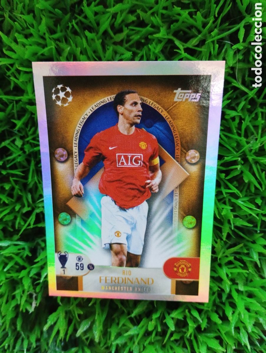 Cromos de f&uacute;tbol: Ferdinand Manchester United LEADING LEGACY Champions League 25-26 # 283 NUNCA PEGADO