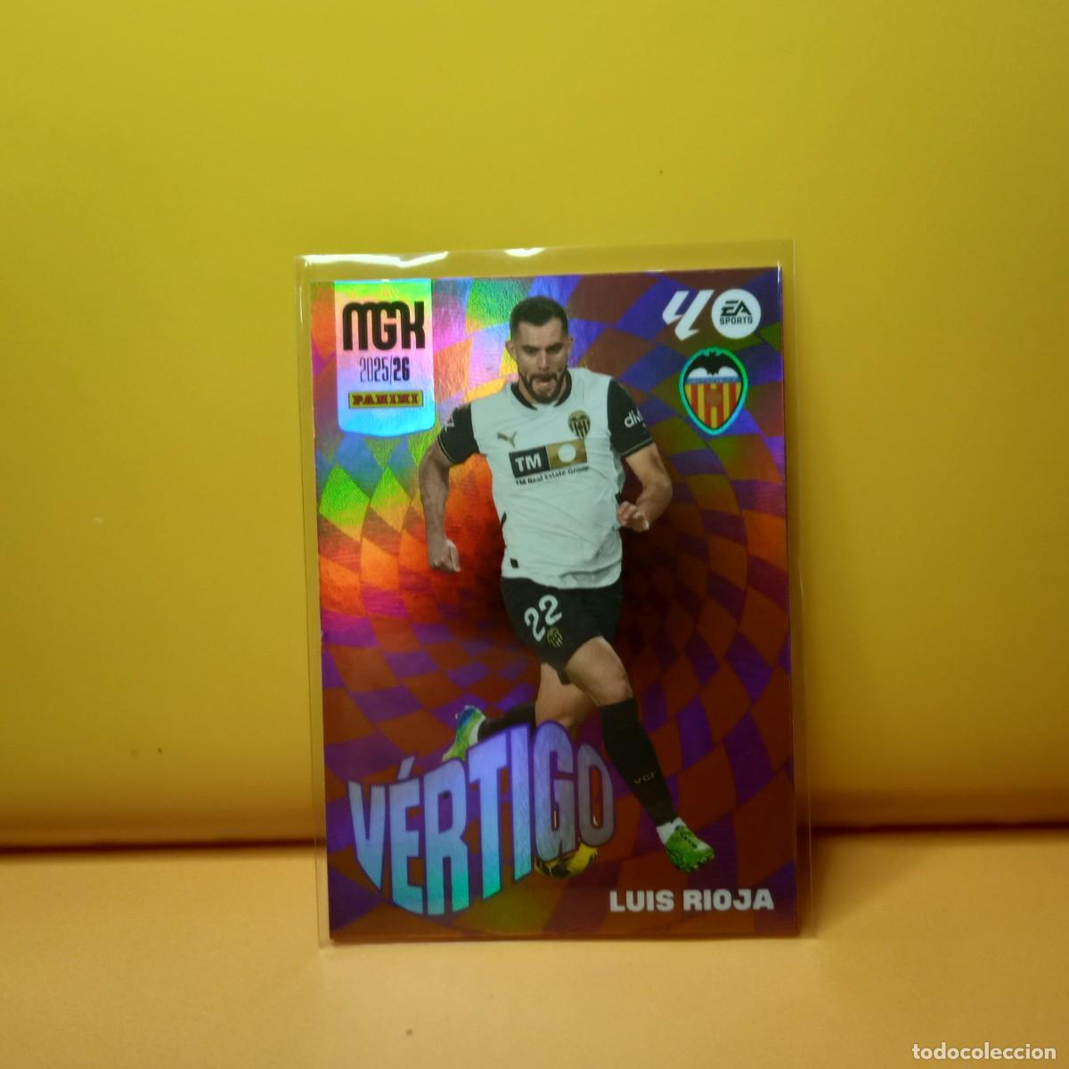 Cromos de f&uacute;tbol: MEGACRACKS 2025 2026 25 26 (V&Eacute;RTIGO) VALENCIA C.F LUIS RIOJA 385