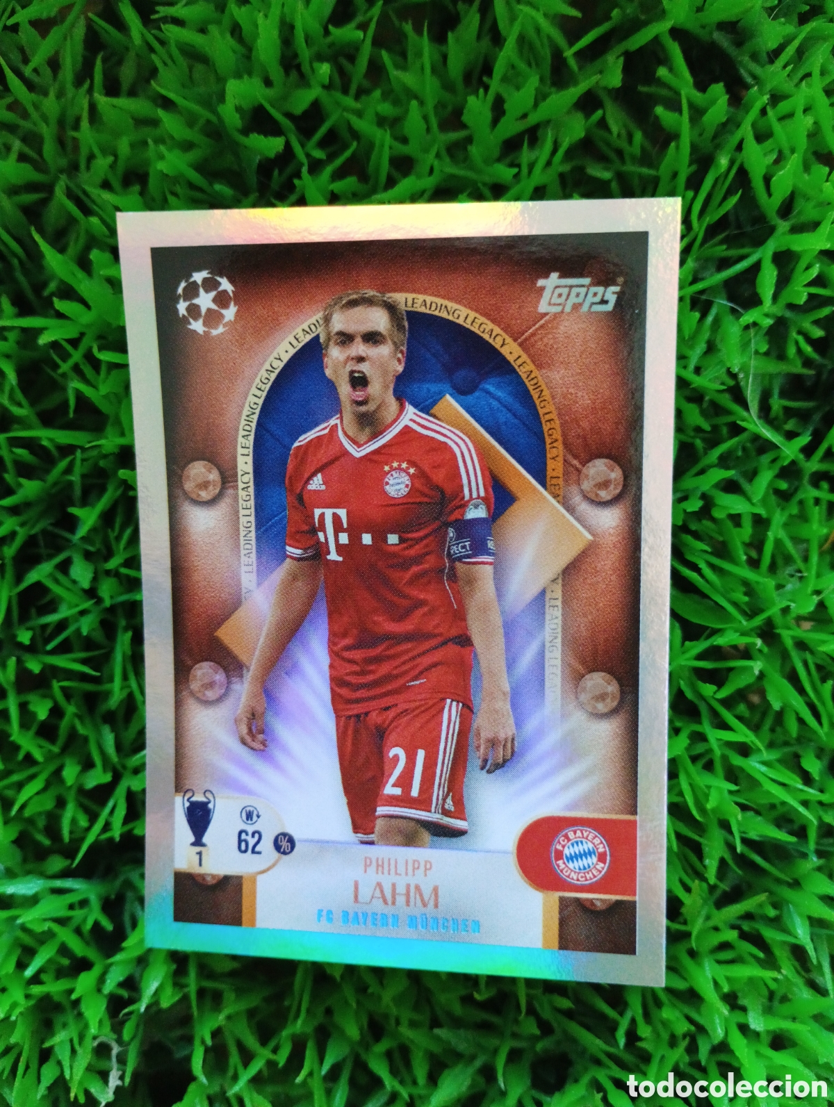Cromos de f&uacute;tbol: Lahm Bayern Munich LEADING LEGACY Champions League 25-26 # 276 NUNCA PEGADO