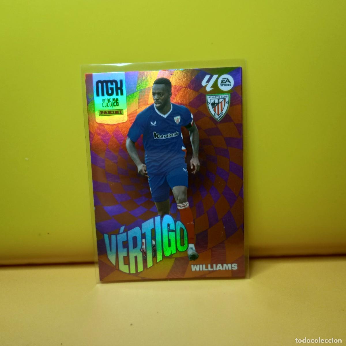 Cromos de f&uacute;tbol: MEGACRACKS 2025 2026 25 26 (V&Eacute;RTIGO) ATHLETIC DE BILBAO WILLIANS 386