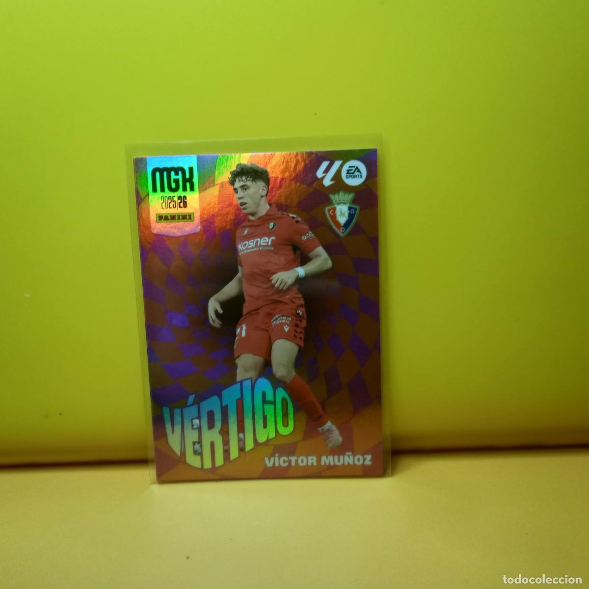 Cromos de f&uacute;tbol: MEGACRACKS 2025 2026 25 26 (V&Eacute;RTIGO) C AT OSASUNA V&Iacute;CTOR MU&Ntilde;OZ 510 3&ordf; EDICI&Oacute;N