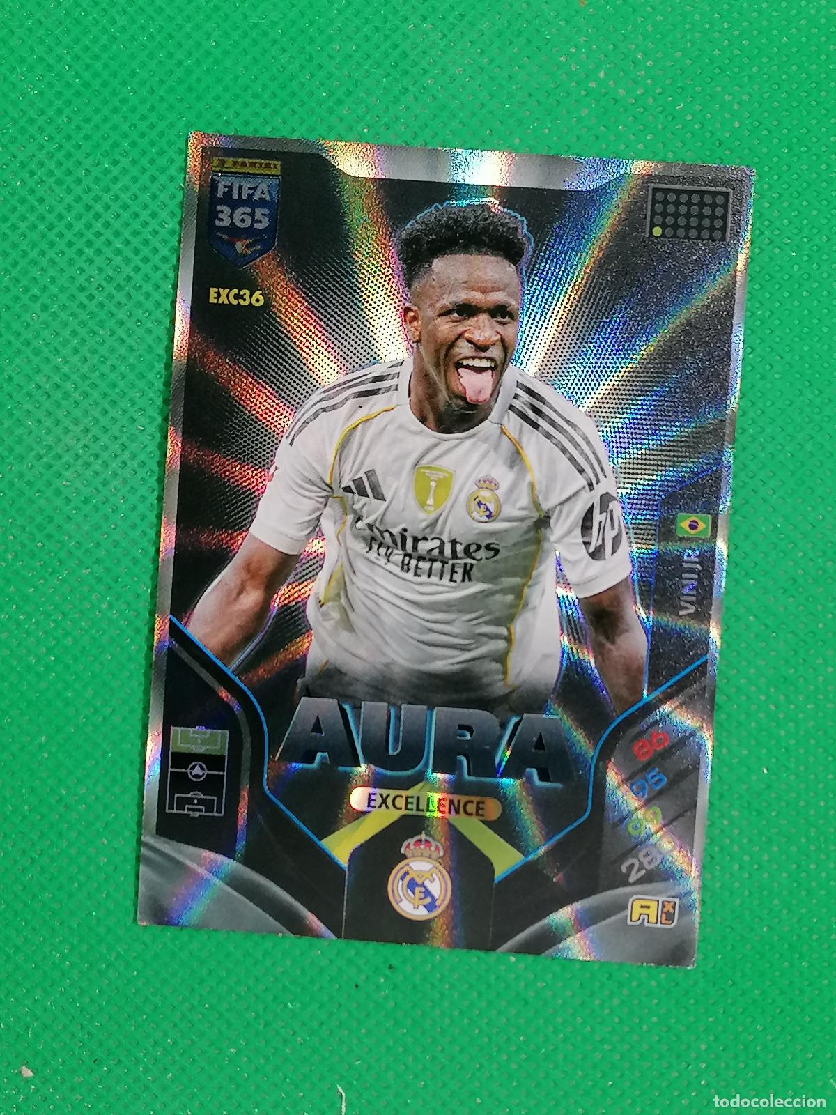 Cromos de f&uacute;tbol: EXC 36 EXC36 VINI JR REAL MADRID AURA EXCELLENCE ⚽PANINI ADRENALYN FIFA 365 2025 2026 25 26 ⚽