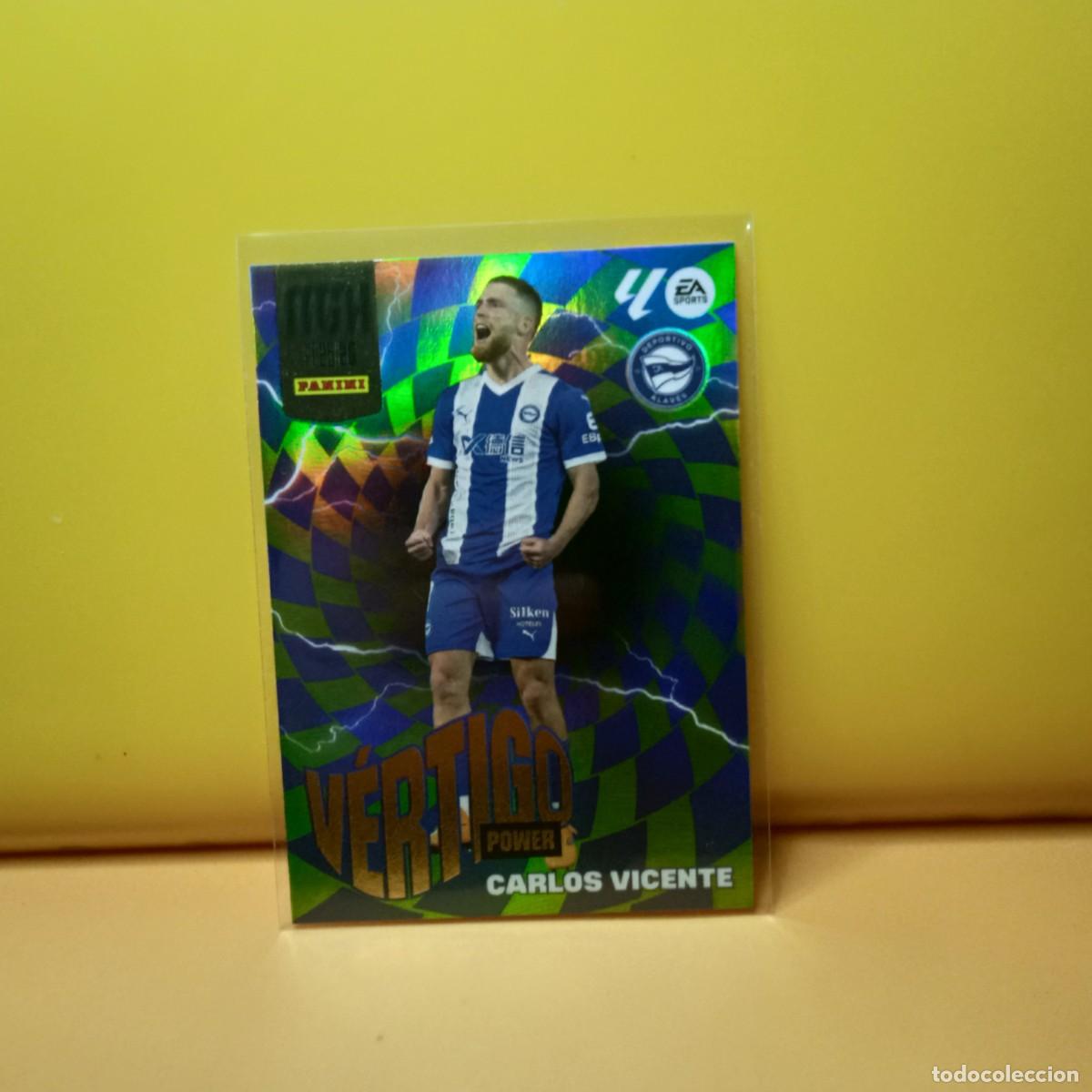 Cromos de f&uacute;tbol: MEGACRACKS 2025 2026 25 26 (V&Eacute;RTIGO POWER) DEPORTIVO ALAV&Eacute;S CARLOS VICENTE P 382