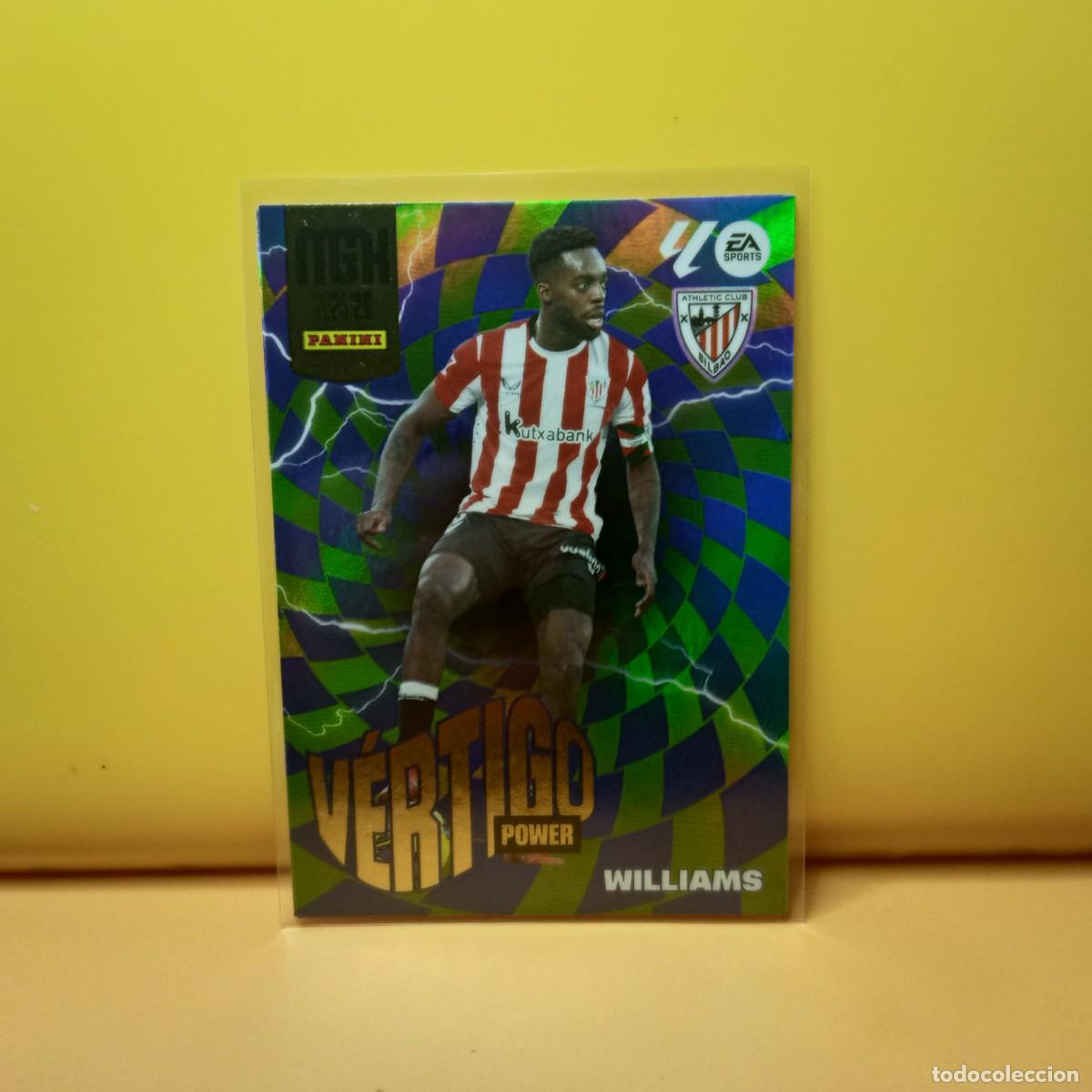 Cromos de f&uacute;tbol: MEGACRACKS 2025 2026 25 26 (V&Eacute;RTIGO POWER) ATHLETIC DE BILBAO WILLIAMS P 386
