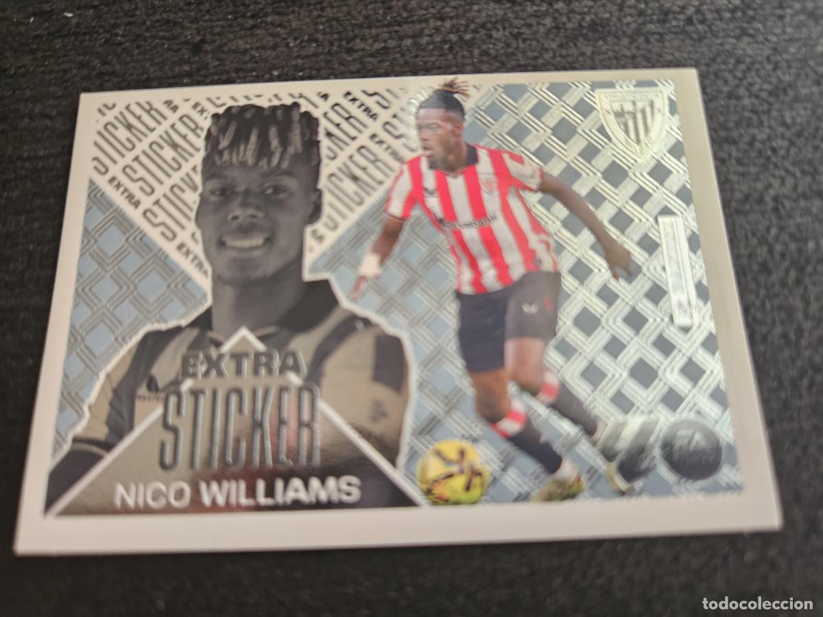 Cromos de f&uacute;tbol: LIGA ESTE 2026 2027 26 27 NICO WILLIAMS EXTRA STICKER PLATA