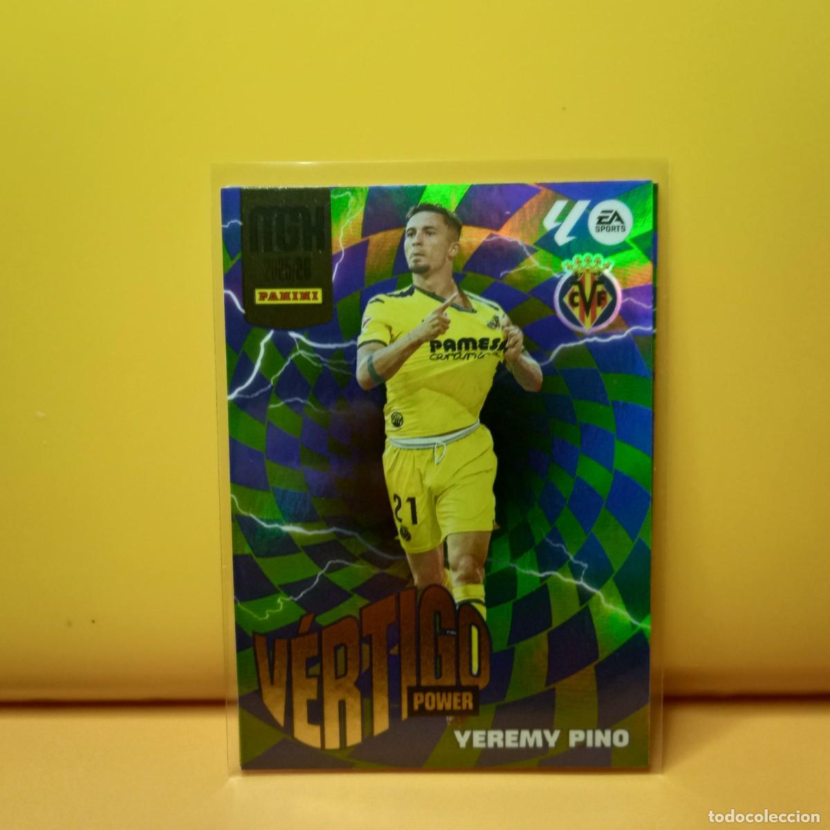Cromos de f&uacute;tbol: MEGACRACKS 2025 2026 25 26 (V&Eacute;RTIGO POWER) VILLARREAL C.F YEREMY PINO P 387