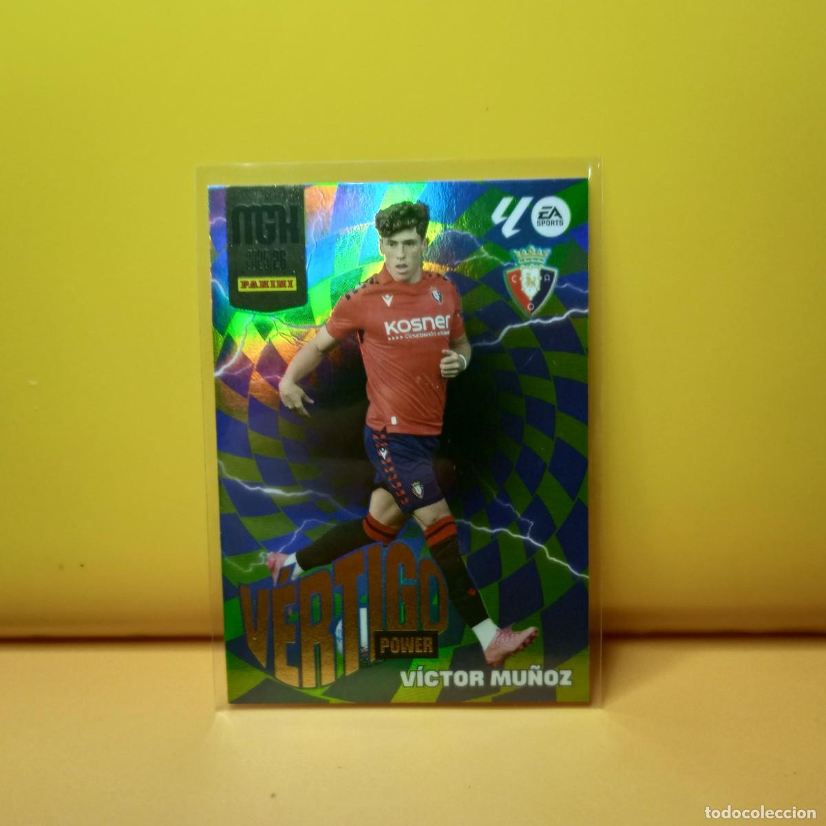 Cromos de f&uacute;tbol: MEGACRACKS 2025 2026 25 26 (V&Eacute;RTIGO POWER) C AT OSASUNA V&Iacute;CTOR MU&Ntilde;OZ P 510 3&ordf; EDICI&Oacute;N