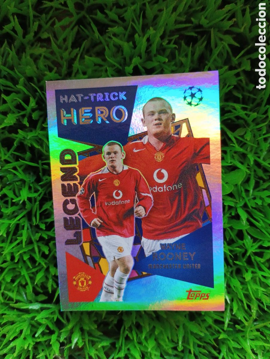 Cromos de f&uacute;tbol: Rooney Manchester United HAT-TRICK HERO Champions League 25-26 # 29 NUNCA PEGADO