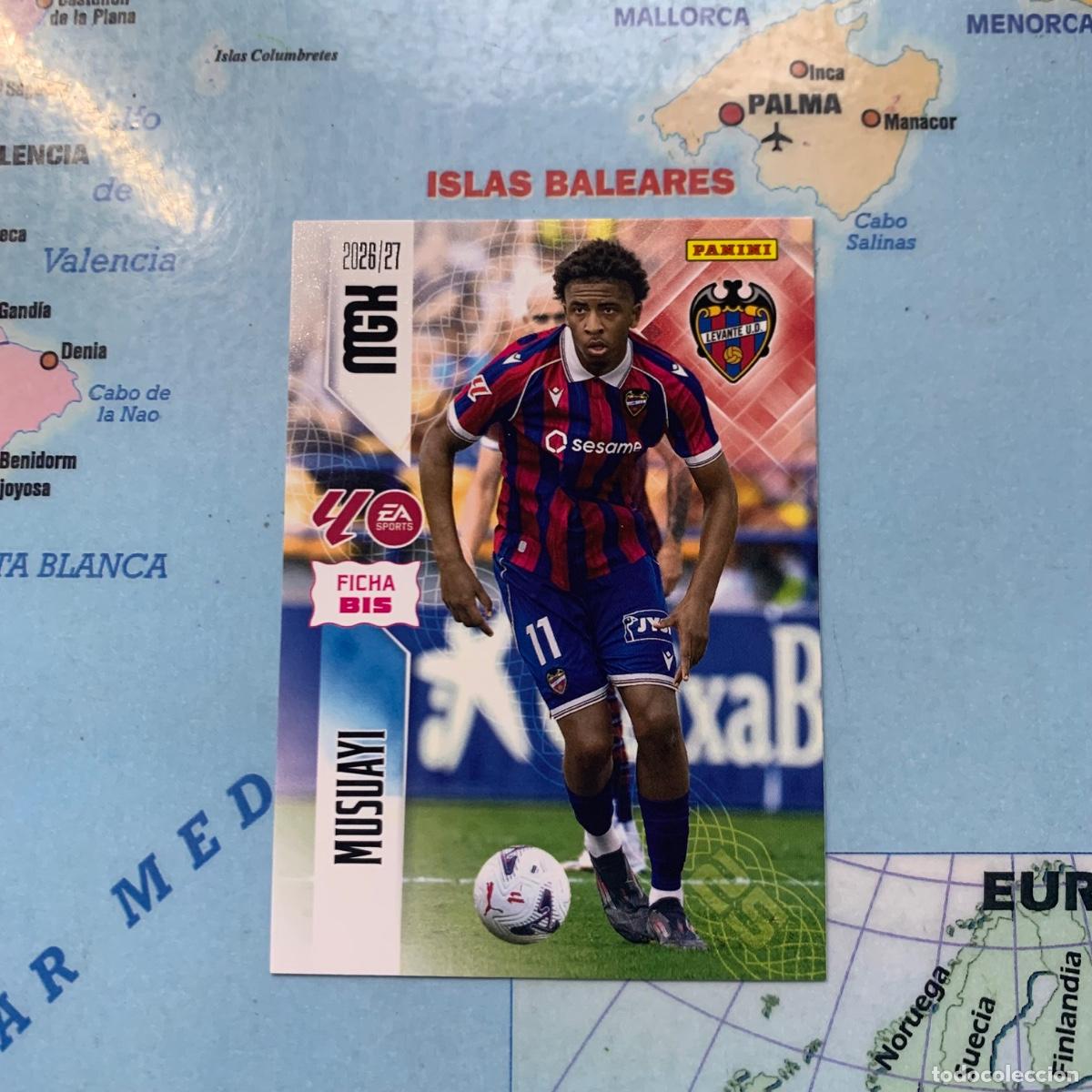 Cromos de f&uacute;tbol: Musuayi n&uacute;mero 215 Bis del Levante megacracks 26-27 2026-2027