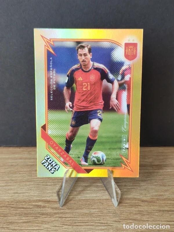 Cromos de f&uacute;tbol: Panini Club Spain Champions Kromix Gold Selection Oyarzabal Fan Zone