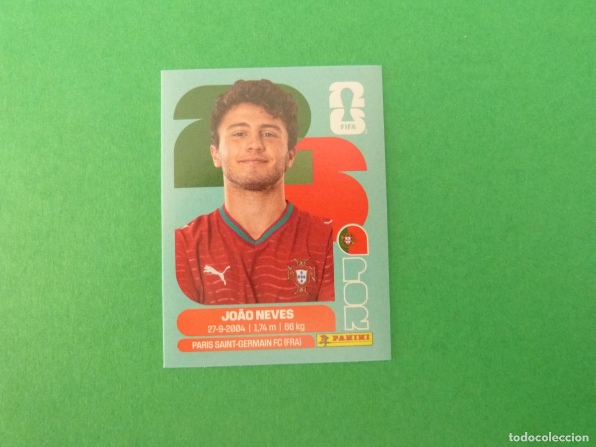 Cromos de f&uacute;tbol: CROMO FUTBOL JOAO NEVES PORTUGAL SIN PEGAR N&ordm; 14 POR 14 MUNDIAL 2026 PANINI