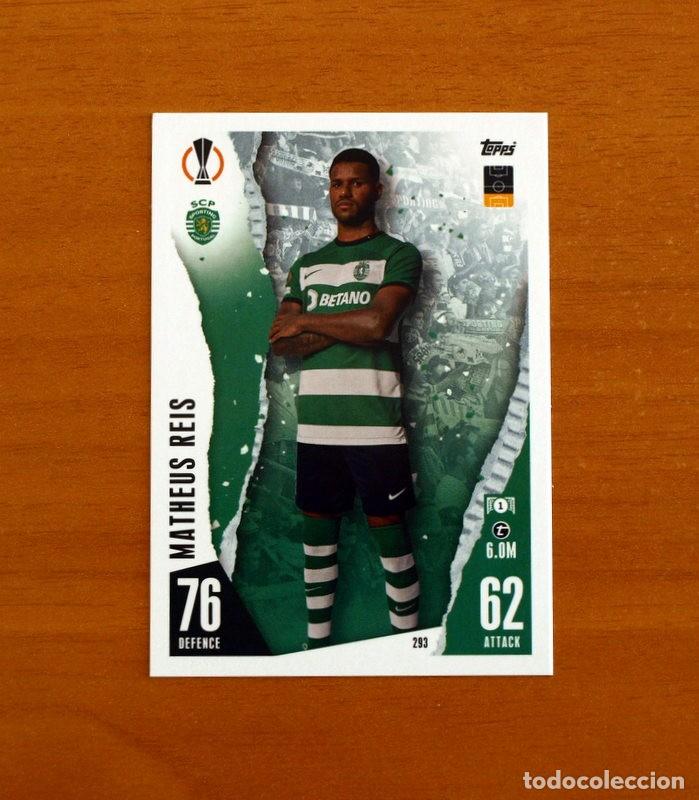 Cromos de f&uacute;tbol: Sporting De Portugal -N&ordm; 293 Matheus Reis -Topps Match Attax Trading Card Game 2023-2024-23-24