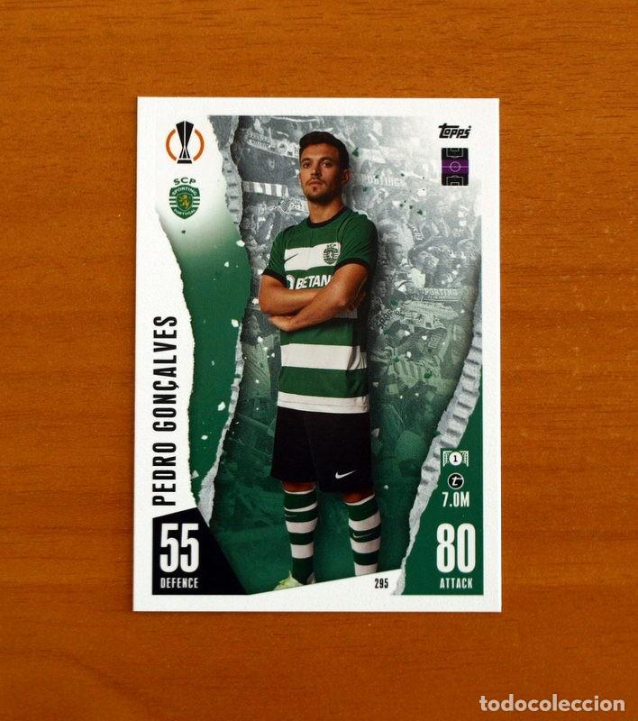 Cromos de f&uacute;tbol: Sporting De Portugal -N&ordm; 295 Pedro Gon&ccedil;alves -Topps Match Attax Trading Card Game 2023-2024-23-24