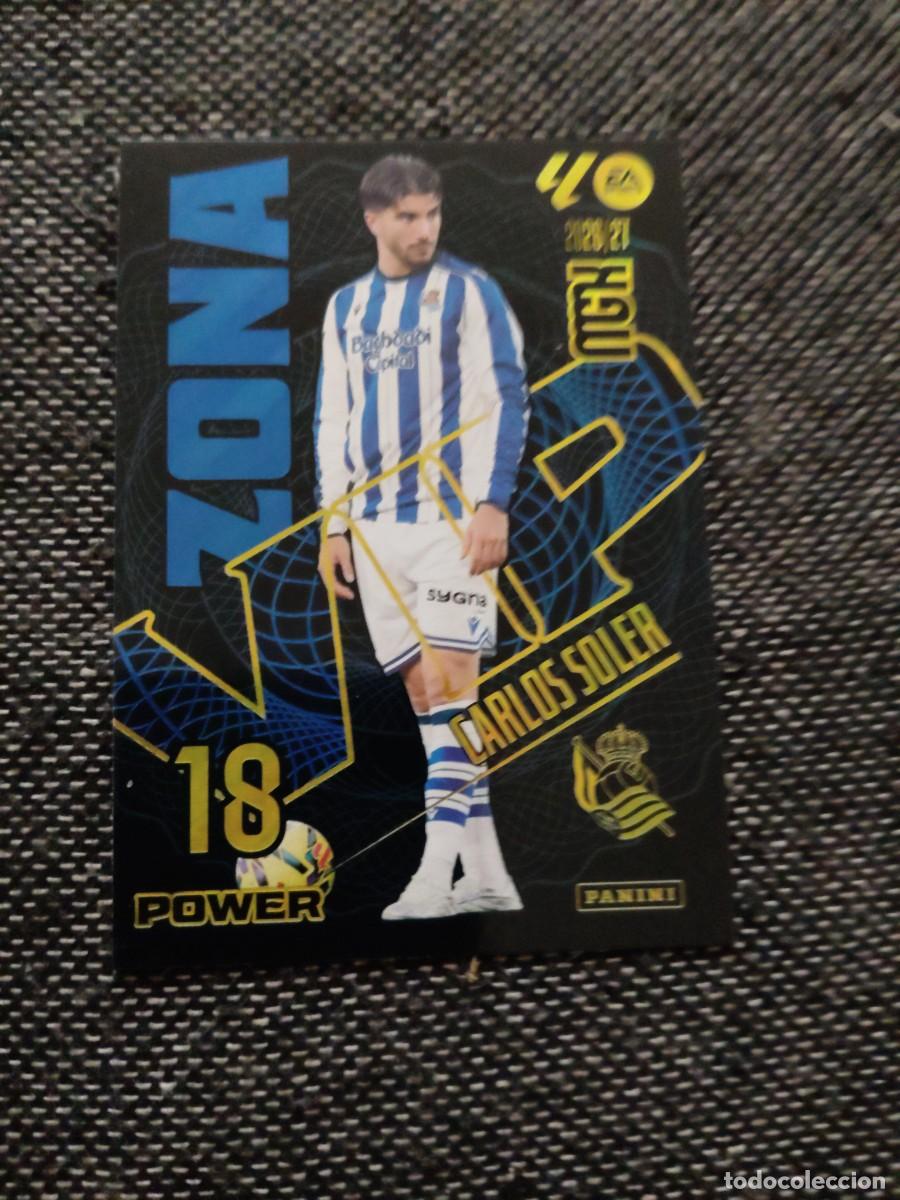 Cromos de f&uacute;tbol: 390 P Carlos soler zona vip power real sociedad megacracks 2026-27