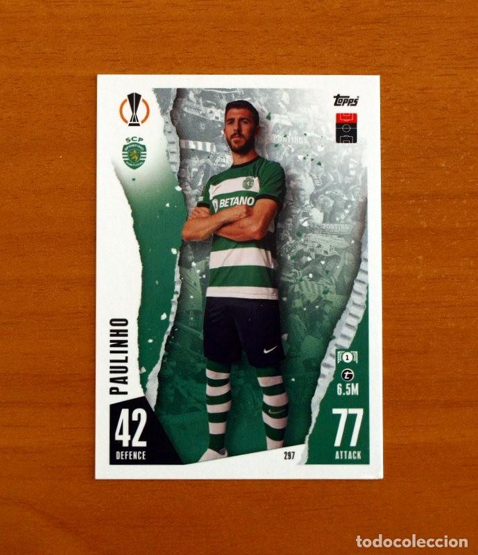 Cromos de f&uacute;tbol: Sporting De Portugal -N&ordm; 297 Paulinho -Topps Match Attax Trading Card Game 2023-2024-23-24