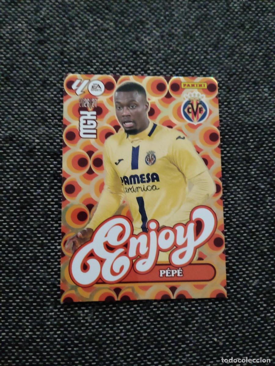 Football Stickers: 386 Pepe Villarreal enjoy megacracks 2026-27