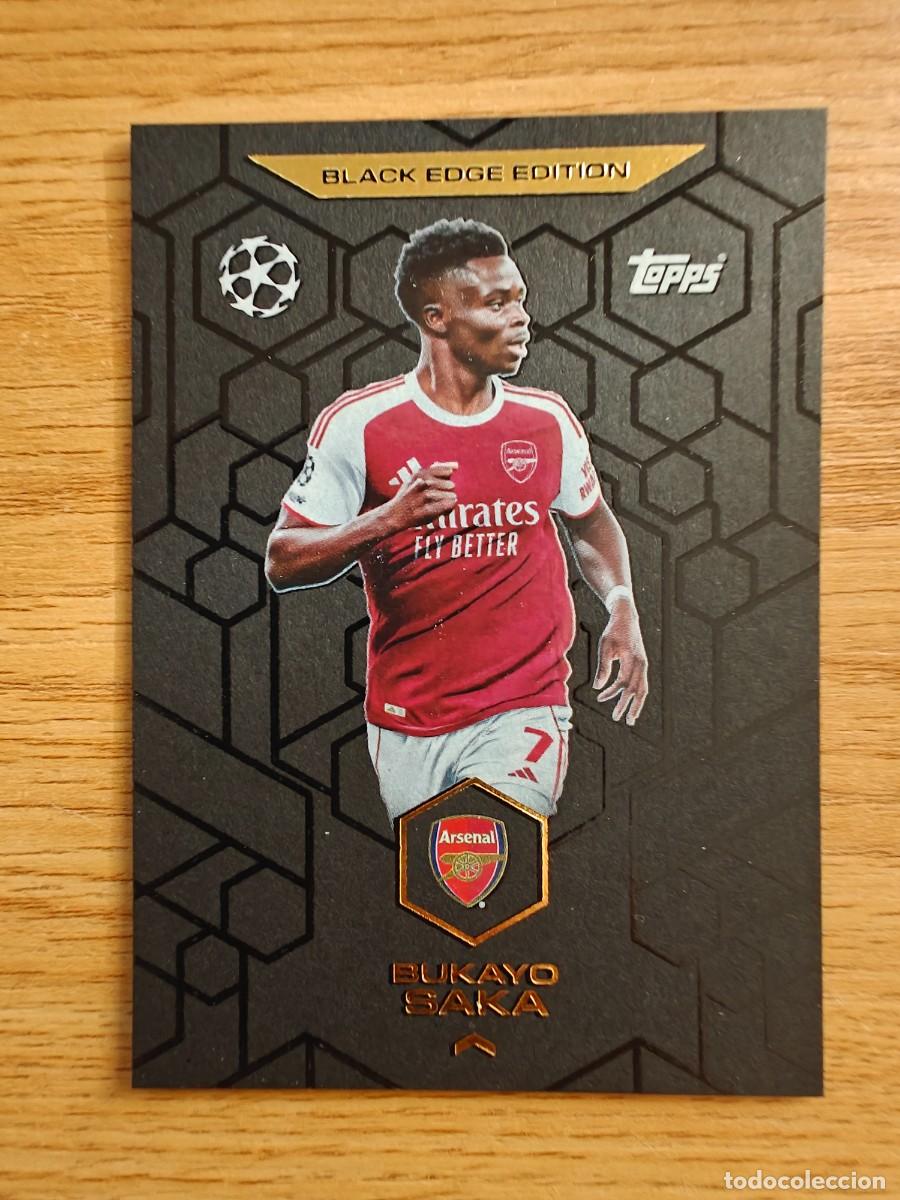 Football Stickers: Bukayo Saka 2 Match Attax 25 26 Black Edge Edition Arsenal 2025 2026