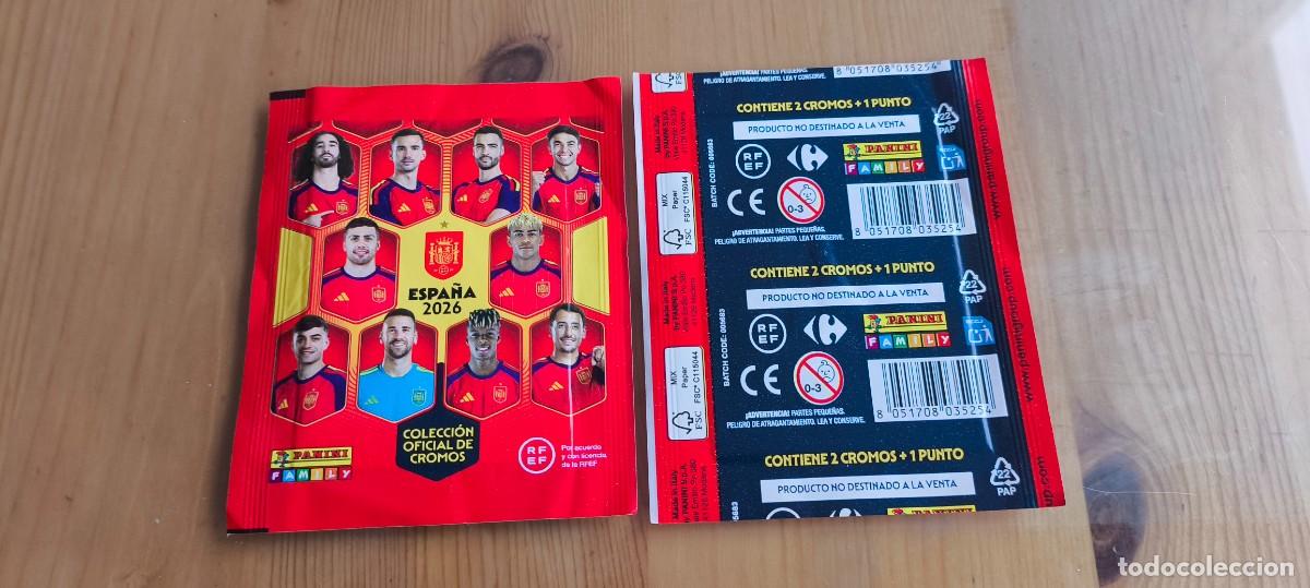 Cromos de f&uacute;tbol: 1X SOBRE SIN ABRIR ESPA&Ntilde;A MUNDIAL 2026 PANINI CARREFOUR